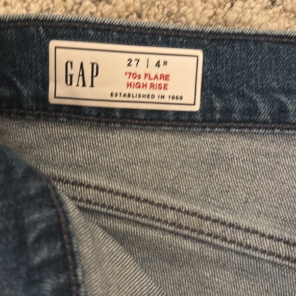 Gap 70s high rise jeans sz 27 - Picture 2 of 3